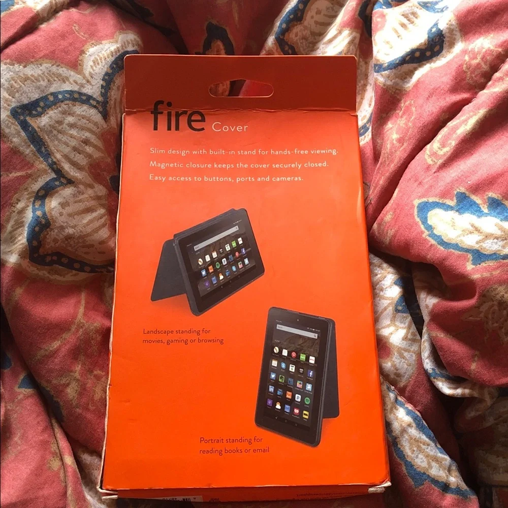 Amazon Fire Tablet Cover - Orange and Black